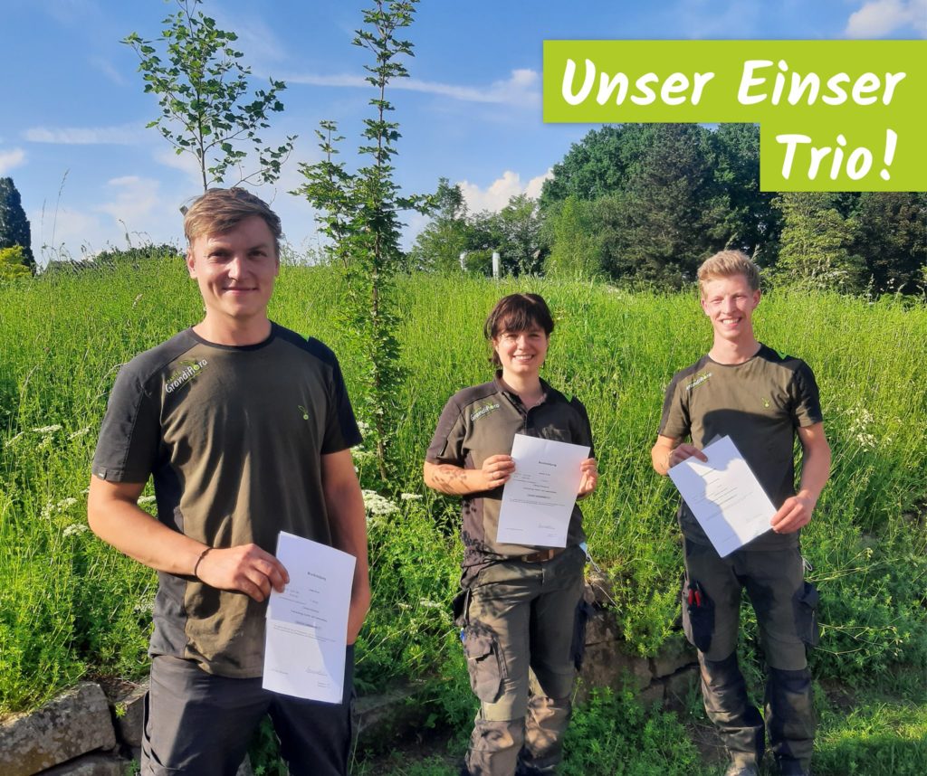 ABSCHLUSSPRÜFUNG MIT BESTNOTEN BESTANDEN! › Garten und Landschaftsbau